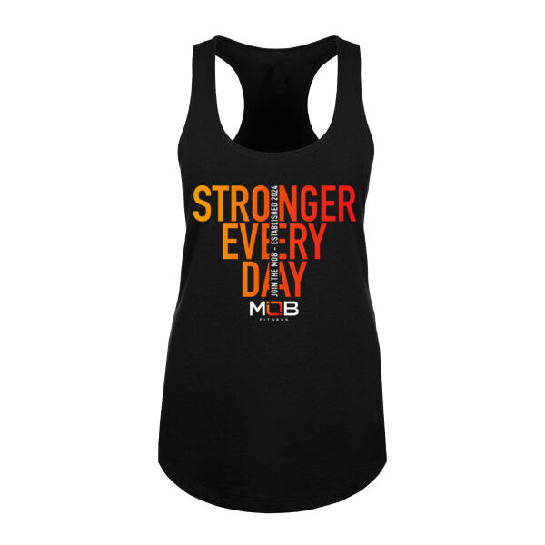 STRONGER EVERY DAY - WOMEN'S FITTED TANK TOP - $7TXBAE$ Thumbnail